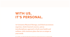 Desktop Screenshot of centurionpt.com